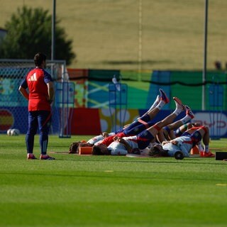 Die spanische Nationalmannschaft trainiert während der EM auf dem Gelände des Bezirksligisten SV Aasen.