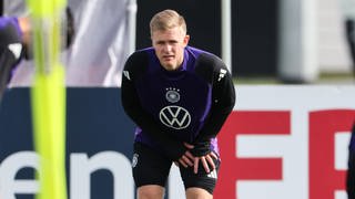 Jonathan Burkardt im Training beim DFB