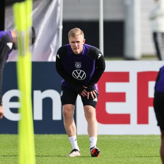 Jonathan Burkardt im Training beim DFB