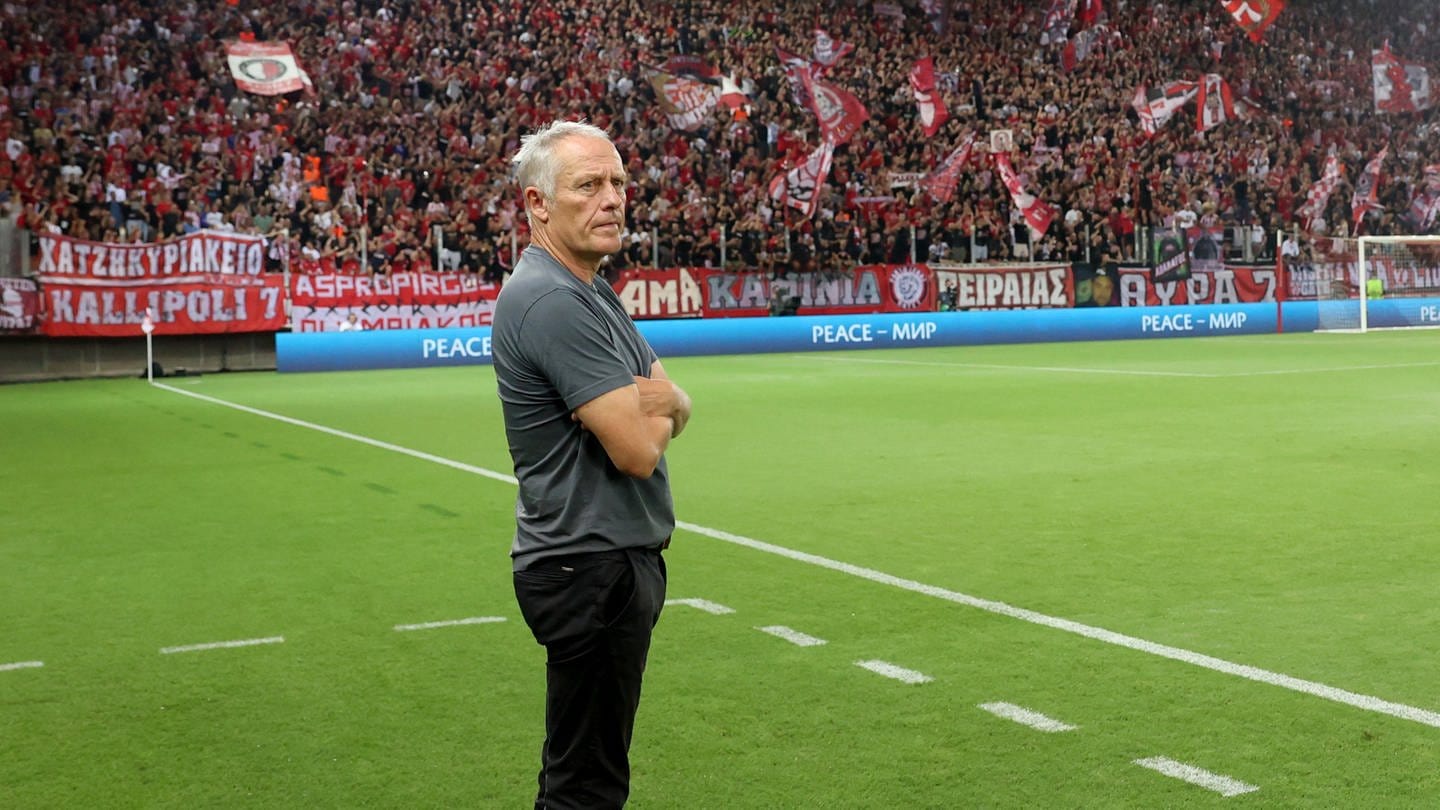 Christian Streich hat großen Respekt vor Olympiakos Piräus