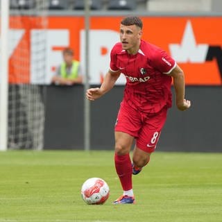 Maximilian Eggestein beim Testspiel des SC Freiburg gegen den SCR Altach.