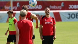 Christian Günter im Freibrger Trainingslager in Schruns