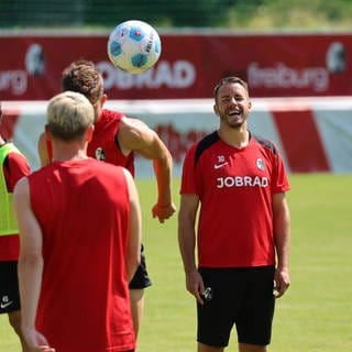 Christian Günter im Freibrger Trainingslager in Schruns