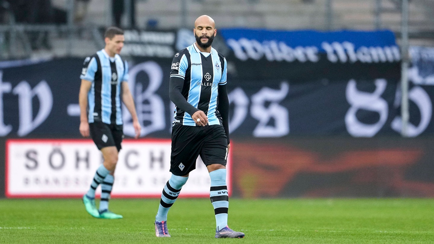 Ein enttäuschter Terrence Boyd bei dem Spiel gegen Energie Cottbus