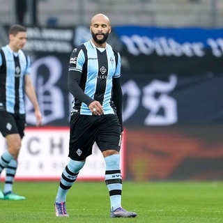 Ein enttäuschter Terrence Boyd bei dem Spiel gegen Energie Cottbus