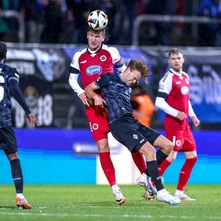 Der SV Waldhof Mannheim im Spiel gegen Viktoria Köln. 