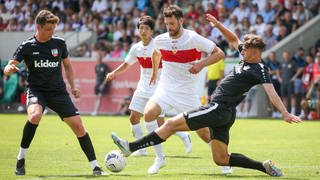 VfB Stuttgart im Testspiel gegen Hohenlohe-Auswahl