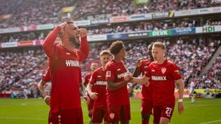 Sie lassen zur Zeit die Muskeln spielen: Die Spieler des VfB Stuttgart