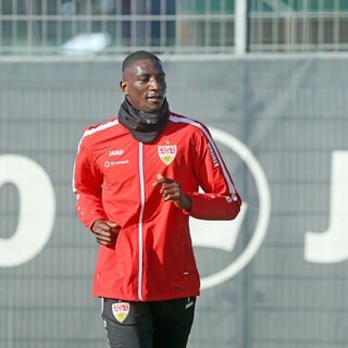 Serhou Guirassy vom VfB Stuttgart im Training