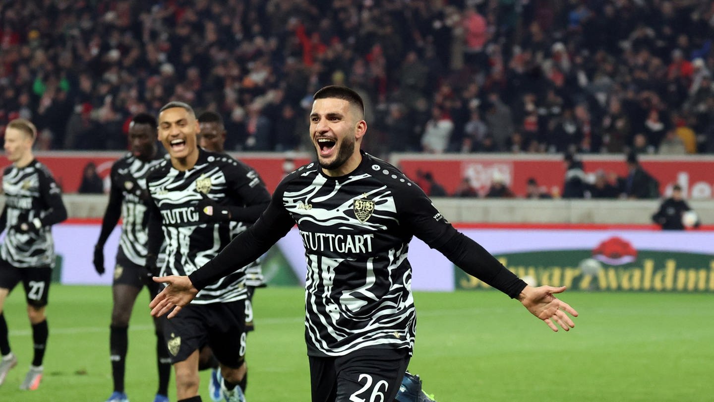 Deniz Undav bejubelt das 1:0 für den VfB Stuttgart gegen Werder Bremen