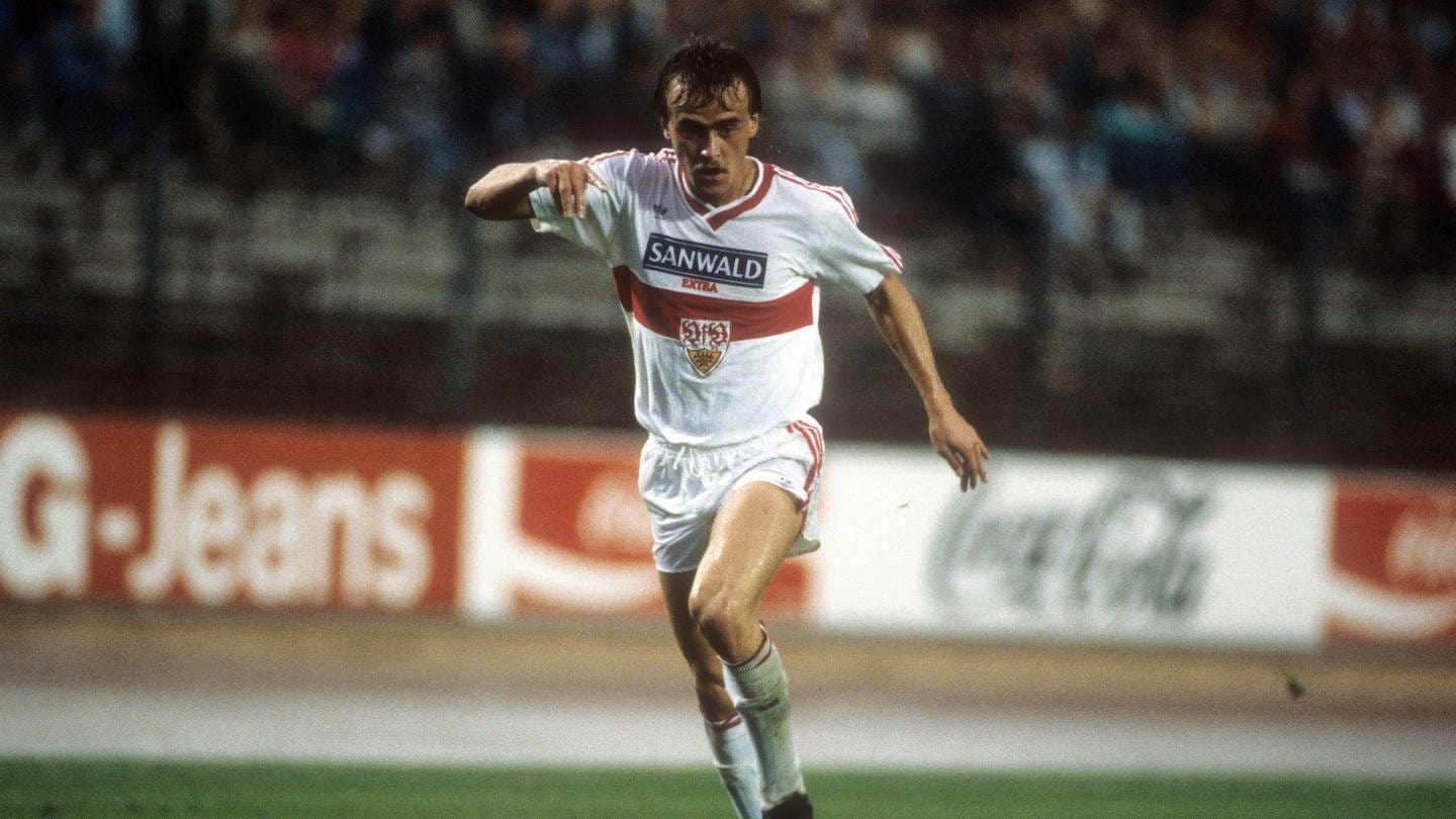 Günther Schäfer 1986 beim VfB Stuttgart