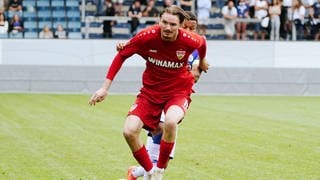 Nick Woltemade gilt beim VfB Stuttgart als Perspektiv-Spieler.
