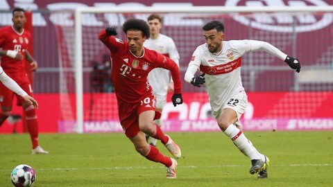 Nicolás González (r.) im Zweikampf mit Leroy Sané