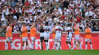 Die Spieler des VfB Stuttgart beim Testspiel gegen Bilbao.