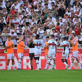 Die Spieler des VfB Stuttgart beim Testspiel gegen Bilbao.