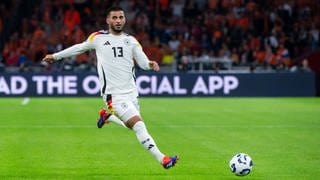 Deniz Undav vom VfB Stuttgart im Trikot der deutschen Nationalmannschaft gegen die Niederlande. 