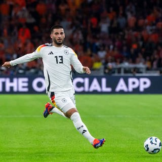 Deniz Undav vom VfB Stuttgart im Trikot der deutschen Nationalmannschaft gegen die Niederlande. 