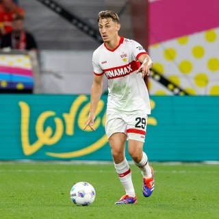 Anthony Rouault (hier beim Supercup gegen Bayer Leverkusen) steht dem VfB Stuttgart gegen Borussia Mönchengladbach wieder zur Verfügung.