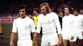 Real Madrid mit Günter Netzer zu Gast beim VfB Stuttgart 1974