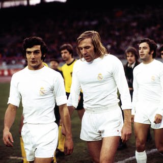 Real Madrid mit Günter Netzer zu Gast beim VfB Stuttgart 1974