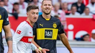 BVB-Profi Waldemar Anton im Spiel beim VfB Stuttgart