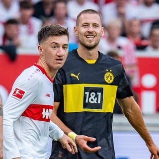 BVB-Profi Waldemar Anton im Spiel beim VfB Stuttgart