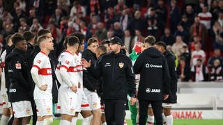 Stuttgarts Cheftrainer Sebastian Hoeneß nach dem 1:1 gegen Hoffenheim