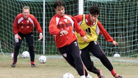 Alexander Blessin einst im VfB-Trainingslager in Portugal