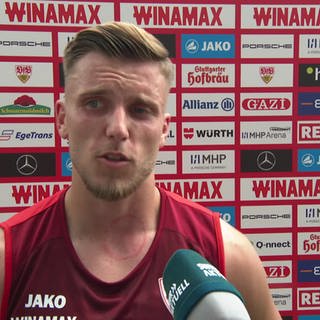 Ermedin Demirovic' freut sich mit dem VfB Stuttgart auf die Champions League