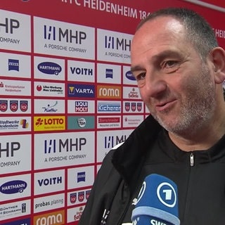 Trainer Frank Schmidt vom 1. FC Heidenheim