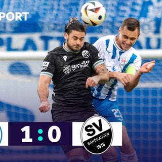 Der SV Sandhausen verliert mit 0:1 bei Hansa Rostock.