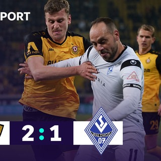 Spielgrafik Dynamo Dresden - Waldhof Mannheim