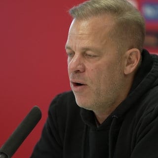 FCK-Trainer Markus Anfang zum letzten Heimspiel der Saison.