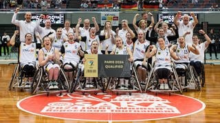 Großer Jubel bei den deutschen Rollstuhl-Basketballerinnen