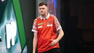 Dartsspieler Niko Springer bei der WM in London