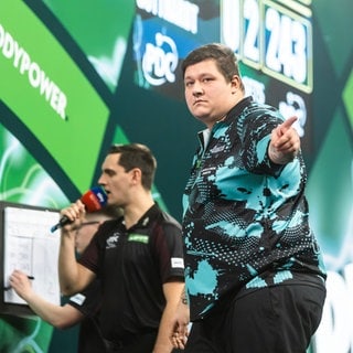 Dartsspieler Kai Gotthardt im Ally Pally