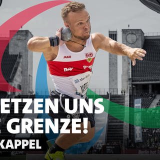 Niko Kappel beim Kugelstoßen.