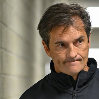 Dallas Eakins kommt zu seiner Vorstellung als neuer Trainer der Adler Mannheim