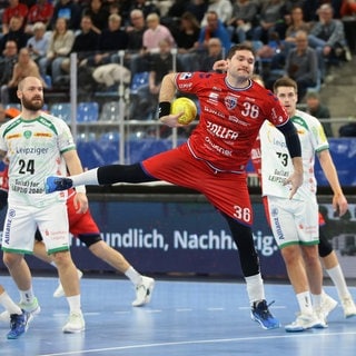 Spielszene Handball Bundesliga - Bietigheim gegen Leipzig