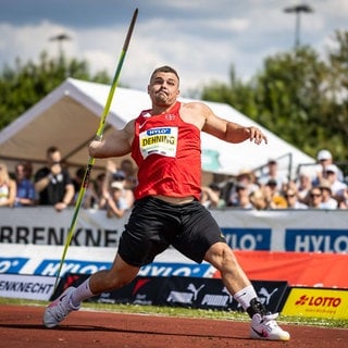 Speerwerfer Max Dehning wurde Zweiter in Offenburg