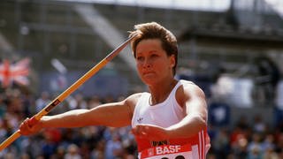 Birgit Dressel bei der Leichtathletik 1986