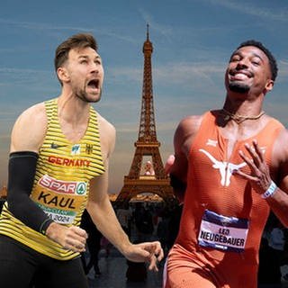 Die beiden Zehnkämpfer Niklas Kaul und Leo Neugebauer zählen bei Olympia 2024 in Paris zu den Medaillenkandidaten.