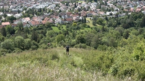 Lukas Schwella läuft seinen Hausberg hoch