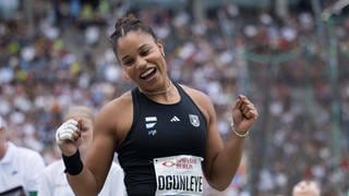 Yemisi Ogunleye beim ISTAF in Berlin.