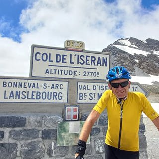 Christian Englert am Col de L'Iseran