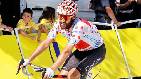 Neun Tage trug Simon Geschke bei der Tour de France 2022 das Trikot des Führenden in der Bergwertung. 