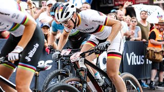 Mountainbike: Marion Fromberger beim Weltcup 2023 in Aalen