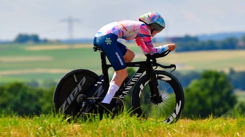 Antonia Niedermaier bei der U23-Rad-DM 2023.