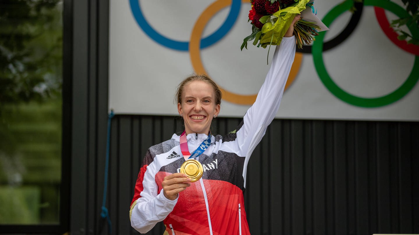 Bahnradfahrerin Franziska Brauße hat bei den Olympischen Spielen in Tokio Gold gewonnen und will bei den Sommerspielen in Paris wieder erfolgreich sein.