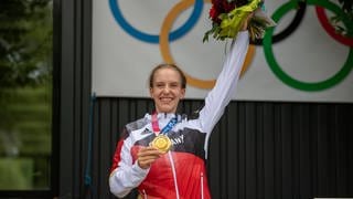 Bahnradfahrerin Franziska Brauße hat bei den Olympischen Spielen in Tokio Gold gewonnen und will bei den Sommerspielen in Paris wieder erfolgreich sein. 